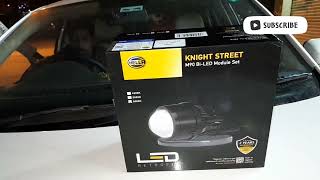 Hella M90 BiLED Projector Foglights installed in VW POLO  Perfect installation at Konark Car HSR [upl. by Akimihs240]