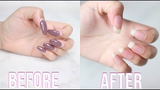 How To Remove Acrylic Nails At Home [upl. by Noryt]