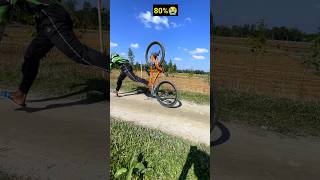 Cycle 10😭 to 100✅🥰 Rolling Stoppie shorts cycle stunt [upl. by Lajib]