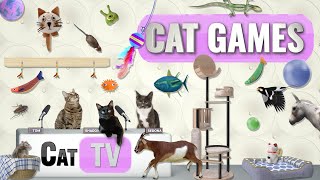 CAT Games  Ultimate Cat TV Compilation Vol 61  2 HOURS 🐝🐞🦋🦎🦜🐜🐭🧵 [upl. by Alul559]