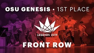 First Place OSU Genesis  2019 LEGENDS Bollywood Dance  VIBRVNCY Front Row HD [upl. by Mlehliw]