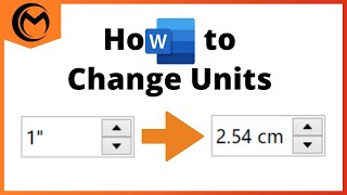 How to Change Units from Inches to Centimeters in Microsoft Word [upl. by Gabriele]