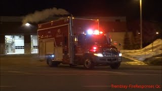 Gatineau Fire  Engine 205 Tanker 505 Air 1605 responding [upl. by Yelhak644]