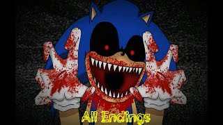 SonicExe Nightmare Beginning All Endings [upl. by Jewelle254]