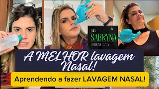 A melhor lavagem nasal com soro [upl. by Leizar]