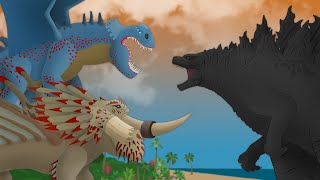 Red Death amp Bewilderbeast vs Godzilla  EPIC BATTLE [upl. by Lidia]