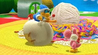 Yoshis Woolly World  100 Walkthrough Part 1  World 1 [upl. by Rizzi]