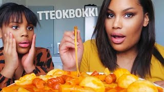 33 REQUEST KOREAN SPICY RICE CAKES MUKBANG┃tteokbokki [upl. by Nahij]