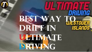 ROBLOX How to drift in Ultimate Driving [upl. by Amoreta]