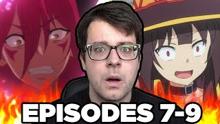 LOLICIOUS  KONOSUBA An Explosion on This Wonderful World  Episodes 79  REACTION [upl. by Addison]