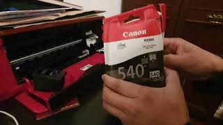 CANON PIXMA MG3650 INSERTING INK CARTRIDGES [upl. by Wilkey]