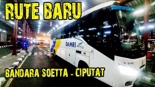 RUTE BARU Bus Bandara DAMRI │Bandara SOETTA  Ciputat Tangsel [upl. by Stich]