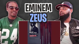 TRETV REACTS TO  Eminem  Zeus ft White Gold Lyrics [upl. by Hawkie721]