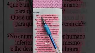 Salmo 8 Deus biblia jesus palavradedeus bibliasagrada Cristo shorts salmos [upl. by Kissner]