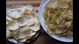 ऐसे बनाये घर मे परफेक्ट आलू चिप्स साल भर खाये Sun Dried Homemade Potato Chips potato chips recipe [upl. by Revkah]