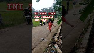 ASTAGA SI RAFA LARI LARI MAU NGAPAIN KAMU RAFA minivlog hiburanshorts anakdesa vlog [upl. by Hplodur]