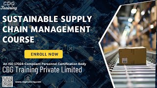 Master Sustainable Supply Chain Management  CDG Training Private Limited  Get Course Link Below [upl. by Olecram]