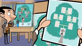 Mr Beans Family Tree  Mr Bean Animated Season 2  Funny Clips  Mr Bean [upl. by Eikcor]