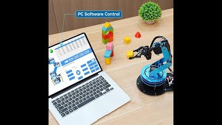 LewanSoul Robotic Arm Kit 6DOF Programming Robot Arm with Handle PC Software and APP [upl. by Anirhtak]