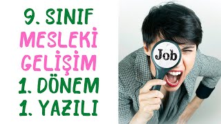 9 Sınıf Mesleki Gelişim 1 Dönem 1 Yazılı [upl. by Nyltiac]