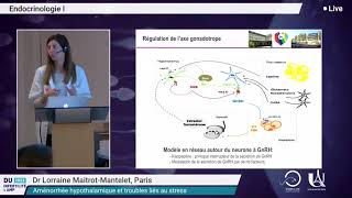 Aménorrhée hypothalamique et troubles liés au stress L Mantrot 23 janvier 2023 02 05 24 [upl. by Einatirb596]