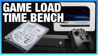 SSD vs HDD Game Load Benchmarks on Xbox One X [upl. by Gian925]