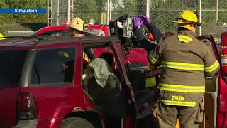 Maumee HS Mock Crash [upl. by Anaul]