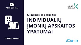 Individualių įmonių apskaitos ypatumai [upl. by Noreen]