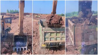 How To Excavators Load Soil Onto Trucks Professionally P492 satifying excavator truck soil [upl. by Junji]