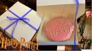 Harry Potters Birthday Cake From Hagrid  WITH BOX TUTORIAL [upl. by Edmonds]