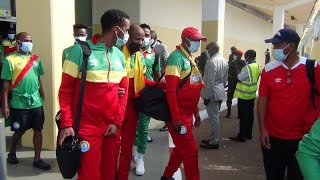 CAN 2021  lEthiopie première équipe a fouler le sol camerounais [upl. by Eatnwahs561]