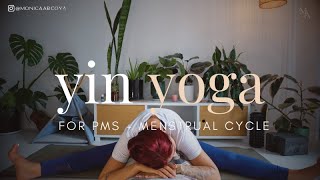 🌙 Restorative Yin Yoga for PMS Relief and Menstrual Comfort [upl. by Leirud113]