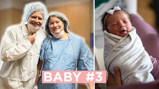 SHES HERE BIRTH VLOG OF BABY 3  The Dashleys Csection birth vlog [upl. by Ayrad417]