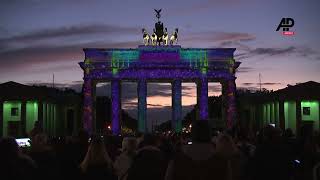 Festival of Lights underway in Berlin starring landmark buildings [upl. by Lonier494]