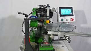 auto circular saw blade cutter sharpener grindercircular saw blade grinding machineknifesharpener [upl. by Aisayt675]