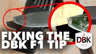 Fixing the Fallkniven F1 Tip Broken by Dutch Bushcraft Knives [upl. by Sibley959]