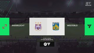 GOLAZO DE CHILENA DE HAZARD  Anderlecht vs Westerlo  modo carrera [upl. by Gnas]