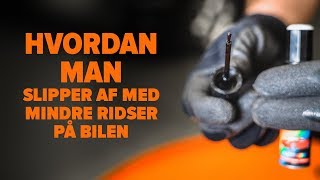 Hvordan man slipper af med mindre ridser på bilen  AUTODOC [upl. by Ki836]