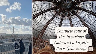 GALERIES LAFAYETTE THE BEST SHOPPING MALL IN PARIS 2024 [upl. by Airlia]