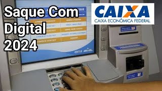 Saque com Biometria caixa eletrônico  Caixa econômica federal 2024 [upl. by Nairad]