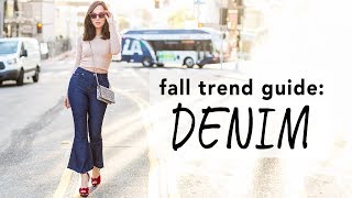 HOW TO WEAR JEANS I Fall Trend Guide 2017 [upl. by Ocirema]