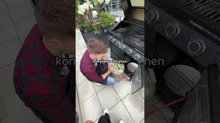 Wie schließt man eigentlich einen Gasgrill richtig an 🤔fyp grill bbq [upl. by Neelloc]