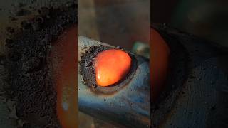 look at how this welder closes the hole in the iron pipe by welding [upl. by Estella342]