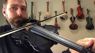 Glasser Acoustic Electric Violin at Electric Violin Lutherie [upl. by Hola]