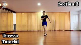 Teressa Tutorial  Line Dance  By  Grace  Beauty LD  Choreo by  Vinta amp Mei Mei [upl. by Norvell]