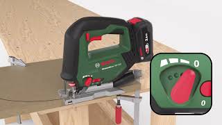 AkkuStichsäge Bosch AdvancedSaw 18V140 – Tutorial wie säge ich richtig [upl. by Kenleigh]