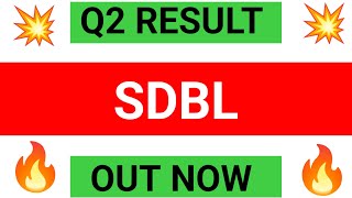 SDBL Q2 results 2025  SDBL results today  SDBL Share News  SDBL Share latest news  FOLIOFN [upl. by Htrag]