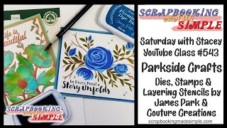 543 Parkside Crafts is BACK with New Dies Stamps amp Stencils Come learn about Watercolor Pencils [upl. by Gabriela]