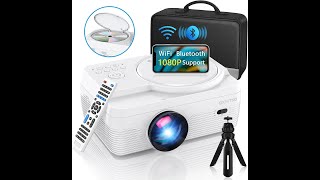 Dxyiitoo WiFi Bluetooth Projector Review – PROS amp CONS  – FHD 9000LM Mini Projector [upl. by Harriot]