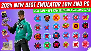 2024 Best Emulator For Free Fire Low End PC  New Emulator For 2GB4GB Ram PC Without Graphics Card [upl. by Arlyn]